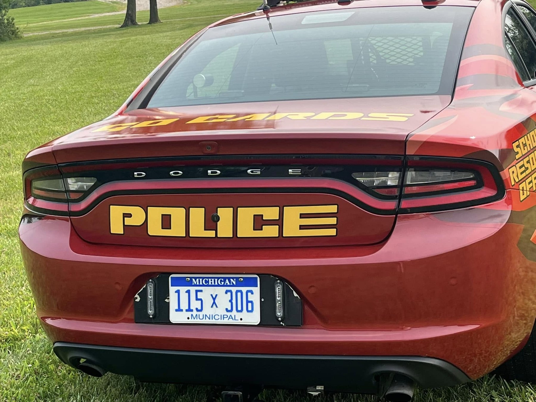 Davison Township Police wrap - rear lettering